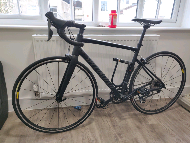 specialized matte black road bike